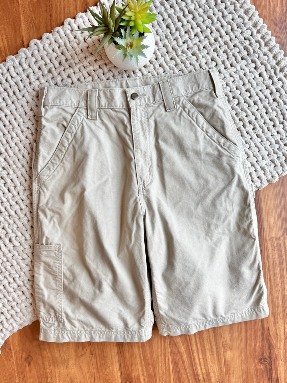 Carhartt | Men’s Canvas Utility Shorts B147 10” | Tan | 32